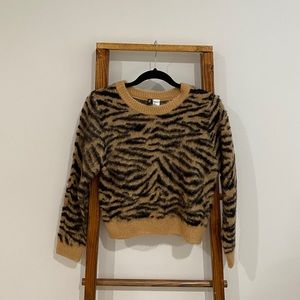 H&M Tiger Print Sweater